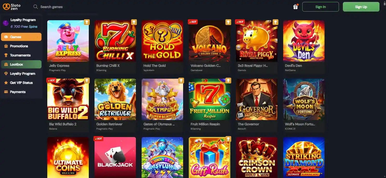 Slotozen Games Australia – Pokies, Live Casino and Providers