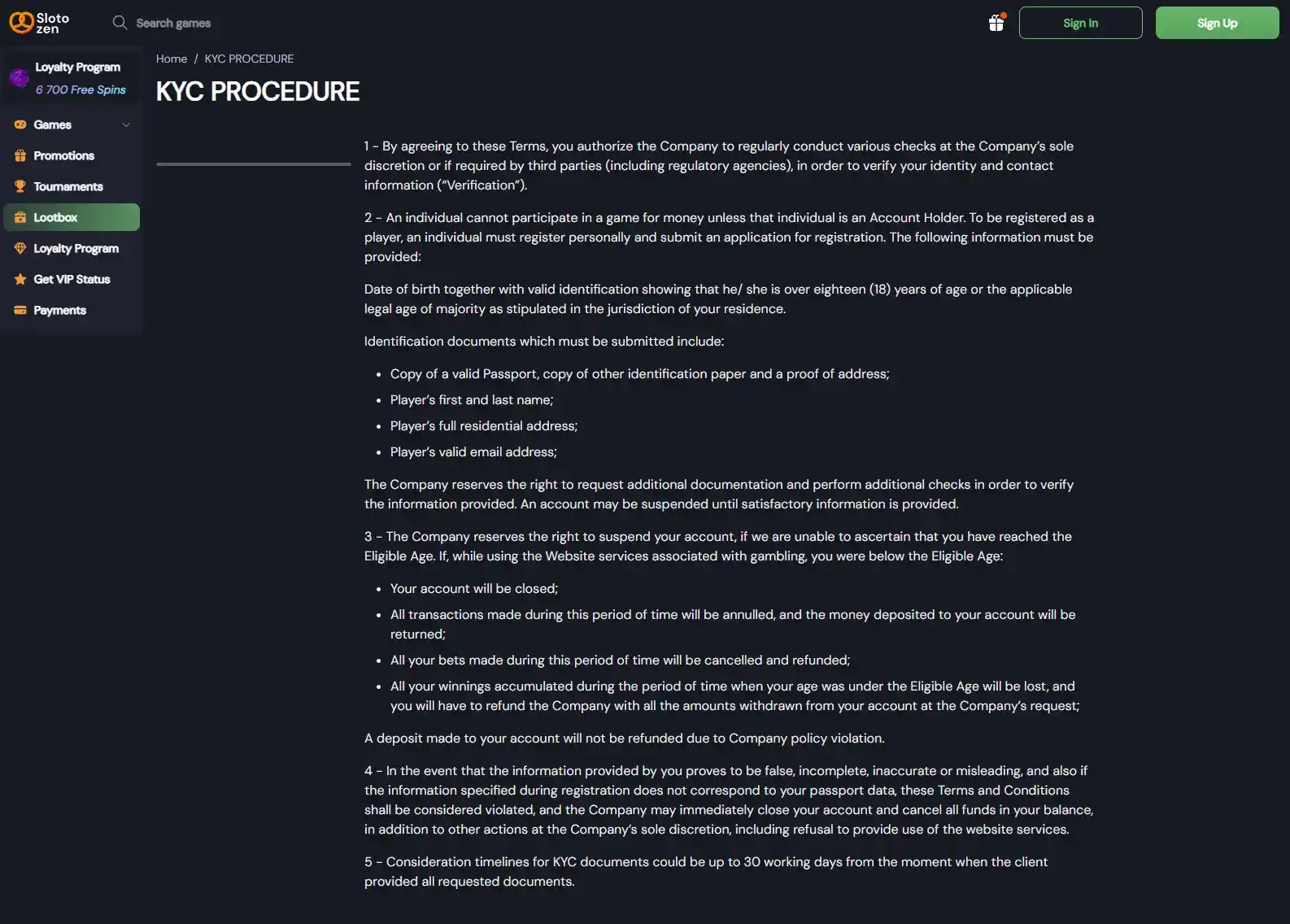 Slotozen KYC Australia – Verification Documents and Cashout Checks